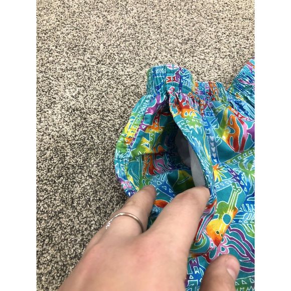 Vintage 90’s Geek Wear USA Shorts M/L Tropical - Picture 5 of 5